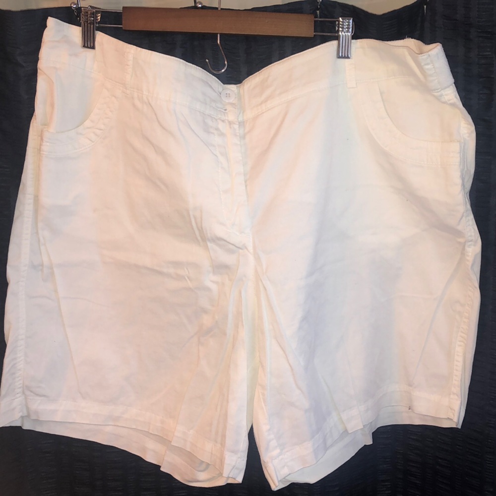 Coral Bay High Waist White Shorts